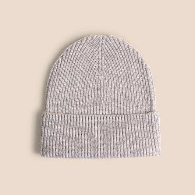 Classic Beanie - Bon Beige & Mixed Grey 2-pack