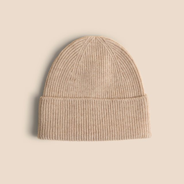 Mini Beanie - Bon Beige & Mixed Grey 2-pack