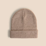 Ribby Beanie - Warm Walnut & Bon Beige 2-pack